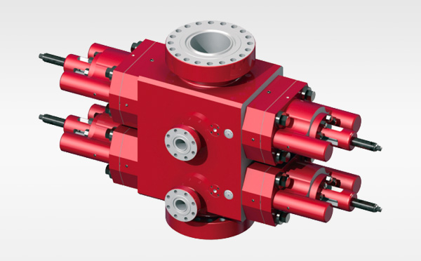 U-shaped double ram blowout preventer