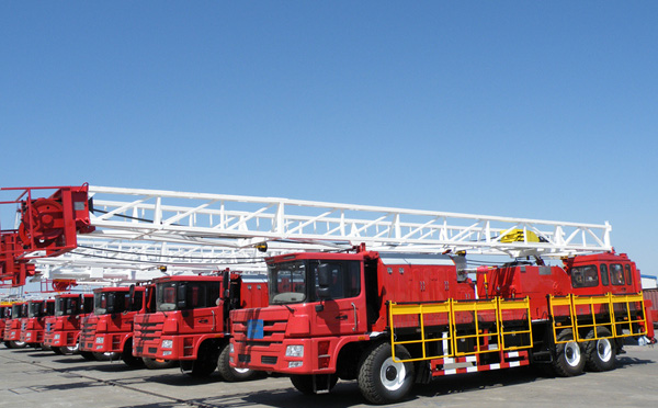 truck-mounted drill rig